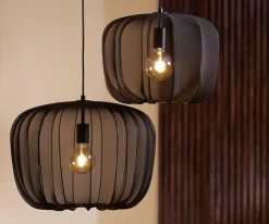 Light en Living Hanglamp Ø50x37,5 cm PLUMERIA zwart