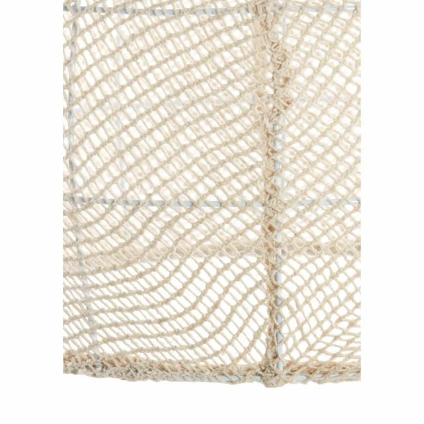 Light en Living Hanglamp Ø50x50 cm MAKASSAR zijde crème