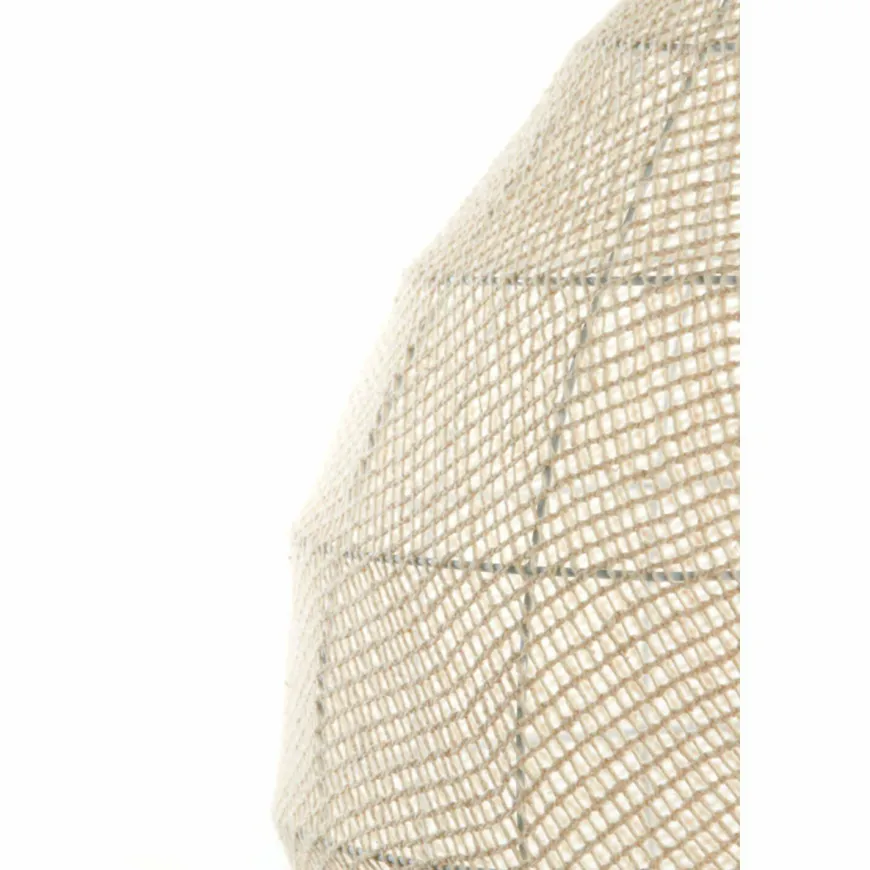 Light en Living Hanglamp Ø50x50 cm MAKASSAR zijde crème