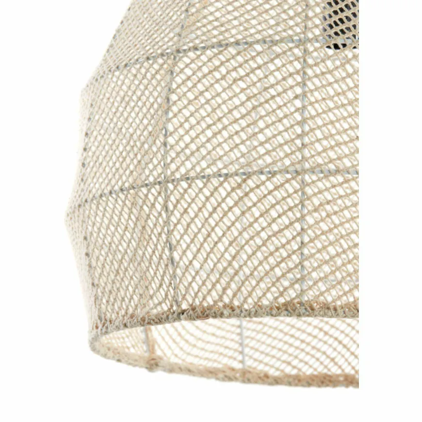 Light en Living Hanglamp Ø50x50 cm MAKASSAR zijde crème
