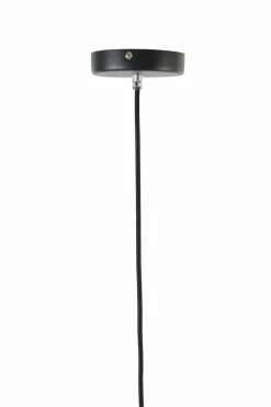 Light en Living Hanglamp MAYSON zwart+glas bruin - Diverse maten