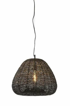 Light en Living Hanglamp FINOU mat zwart Ø42x38 cm
