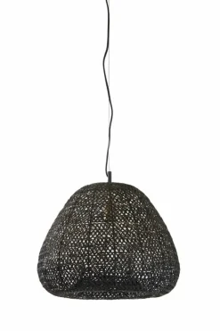 Light en Living Hanglamp FINOU mat zwart Ø42x38 cm