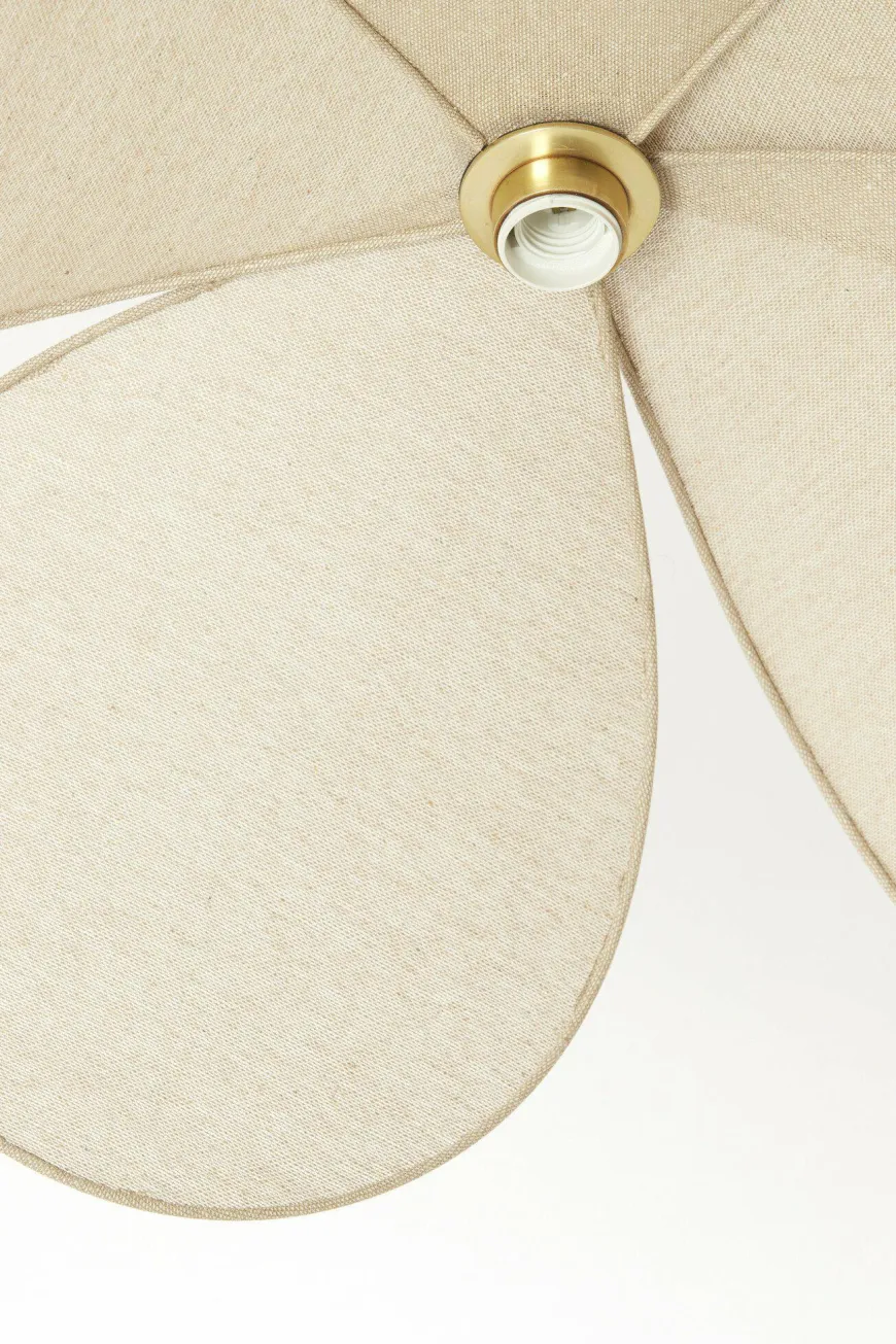 Light en Living Hanglamp Ø60x30 cm LAVRIRIA natural+hout