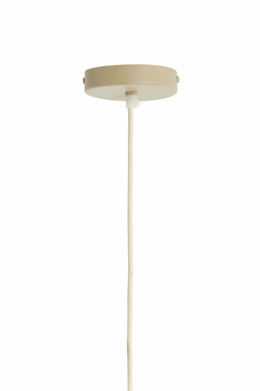 Light en Living Hanglamp Ø40x30 cm ESMIRIA naturel+olijfgroen