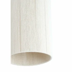Light en Living Hanglamp 3L 90x22x32 cm DANIA hout print d bruin+touw crème