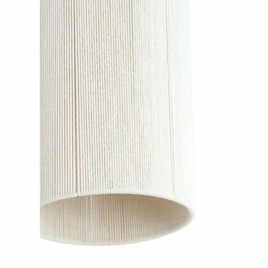 Light en Living Hanglamp 3L 90x22x32 cm DANIA hout print d bruin+touw crème