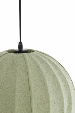 Light en Living Hanglamp Ø44x42 cm ZAGORI bouclé mintgroen