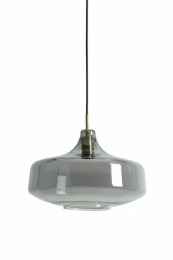 Light en Living Hanglamp Ø29,5x21 cm SOLNA antiek brons+smoke glas