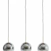 Light en Living Hanglamp 3L 120x30x30 cm MEDINA glas smoke+goud