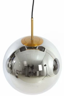 Light en Living Hanglamp 3L 120x30x30 cm MEDINA glas smoke+goud