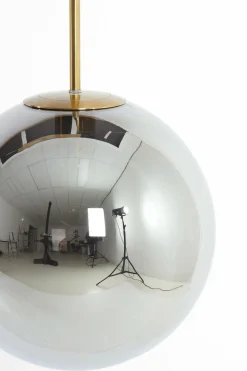Light en Living Hanglamp 3L 120x30x30 cm MEDINA glas smoke+goud