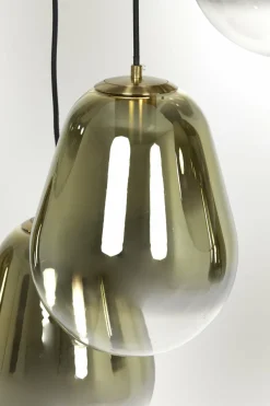 Light en Living Hanglamp 7L 100x35x69 cm MAEVE glas goud-helder+goud