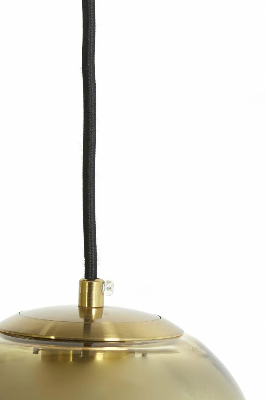 Light en Living Hanglamp 7L 100x35x69 cm MAEVE glas goud-helder+goud