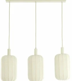Light en Living Hanglamp 3L 80x21x34 cm TUFIA linnen cream