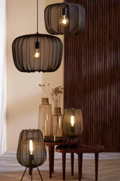 Light en Living Hanglamp Ø40x30 cm PLUMERIA zwart