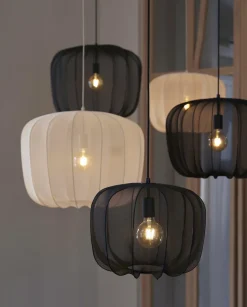 Light en Living Hanglamp Ø40x30 cm PLUMERIA zwart