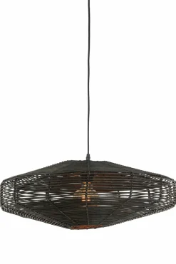 Light en Living Hanglamp Ø60x21 cm MATAKA rotan donker bruin