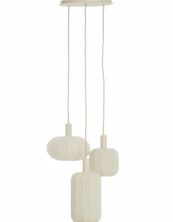 Light en Living Hanglamp 3L Ø38x34 cm TUFIA linnen cream