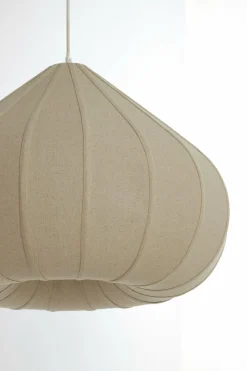 Light en Living Hanglamp Ø50X34 cm ZUBEDA linnen naturel