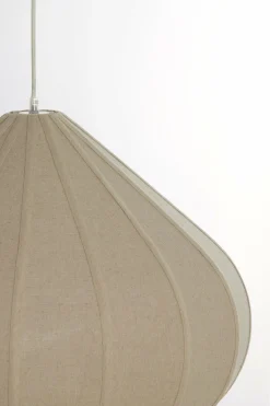 Light en Living Hanglamp Ø50X34 cm ZUBEDA linnen naturel