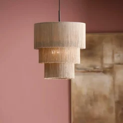 Light en Living Hanglamp 3L Ø45x50 cm MALAIKA taupe