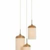 Light en Living Hanglamp 3L Ø35x32 cm DANIALO hout print naturel+touw crème