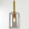 Light en Living Hanglamp Ø22x52 cm LEKAR antiek brons+smoke glas
