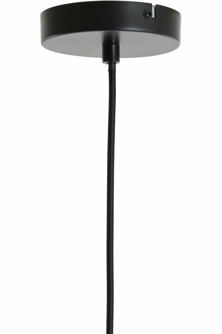 Light en Living Hanglamp Ø22x52 cm LEKAR antiek brons+smoke glas