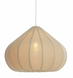 Light en Living Hanglamp Ø60X42,5 cm ZUBEDA linnen naturel