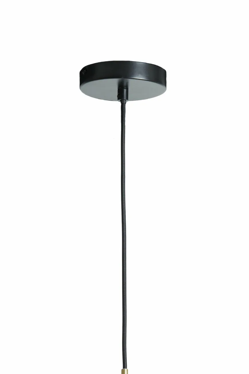 Light en Living Hanglamp Ø22x21 cm SOLLY antiek brons+smoke glas