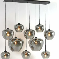 Light en Living Hanglamp Mayson Smoke met 10 lampen