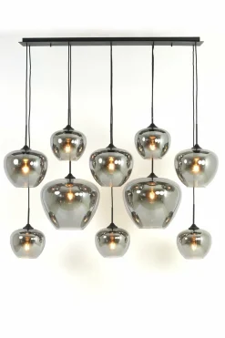 Light en Living Hanglamp Mayson Smoke met 10 lampen