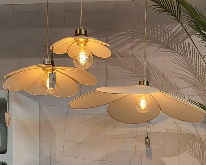 Light en Living Hanglamp Ø79x20 cm FYANO zand