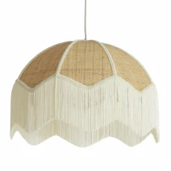 Light en Living Hanglamp Ø50x38 cm MALACIA raffia naturel+crème