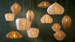 Light en Living Hanglamp Ø58,5x40 cm ZUBEDA crème