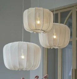 Light en Living Hanglamp Ø40x30 cm PLUMERIA zand