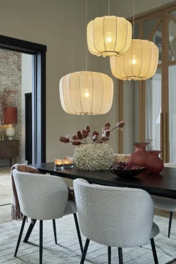 Light en Living Hanglamp Ø40x30 cm PLUMERIA zand