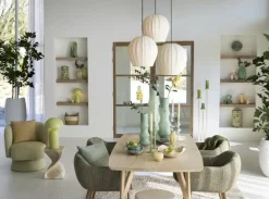 Light en Living Hanglamp Ø44x42 cm ZAGORI bouclé creme