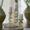 Light en Living Kaarsenhouder Ø9,5X34 cm ITINGA glas melk amber