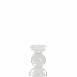 Light en Living Kaarsenhouder Ø9,5x15,5 cm ITINGA glas bubbel helder