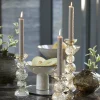 Light en Living Kaarsenhouder ITINGA Ø9,5x15,5 cm Glas Bubbel Amber – Light & Living