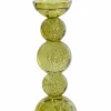 Light en Living Kaarsenhouder Ø10x26,5 cm ITINGA glas bubbel olijfgroen