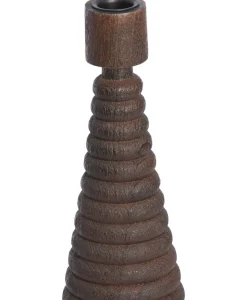 Light en Living Kandelaar Ø12x33 cm ALMOLA mango hout donker bruin