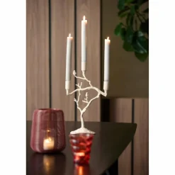 Light en Living Kandelaar 3L 26x11x42 cm JARDIA creme