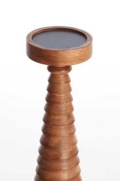 Light en Living Kandelaar Ø13.5x35 cm ALMOLA mango hout licht bruin