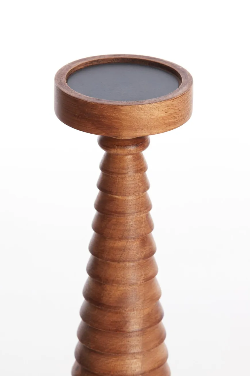 Light en Living Kandelaar Ø13.5x35 cm ALMOLA mango hout licht bruin