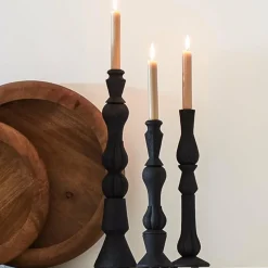 Light en Living Kandelaar TAVOLA hout mat zwart - diverse afmetingen