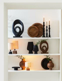 Light en Living Kandelaar TAVOLA hout mat zwart - diverse afmetingen