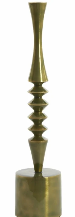 Light en Living Kandelaar Ø10x45 cm MISTRY glanzend groen goud